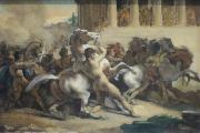 Ferdinand Hodler Race of the Riderless Horses Germany oil painting artist